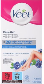Veet Easy-Gel Wax Strips Sensitive Skin 20st